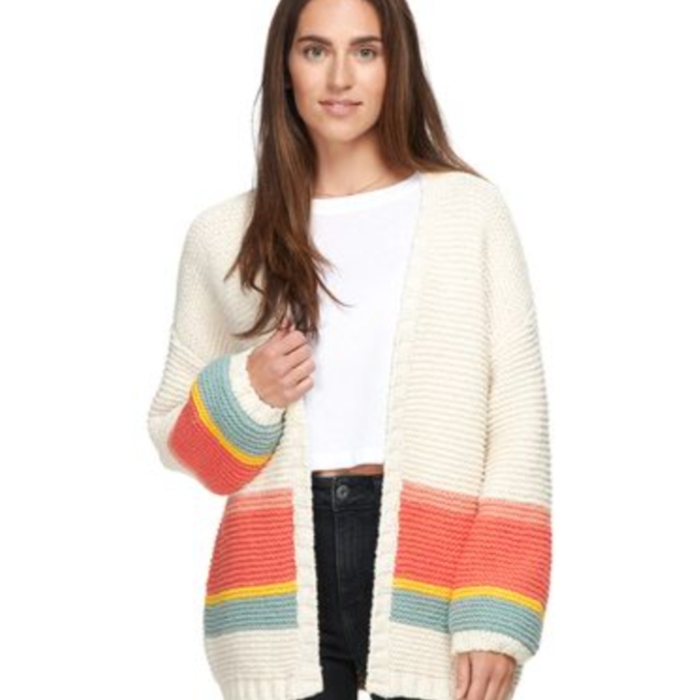 Marine Layer Karolina Multicolor Striped Cardigan Sweater